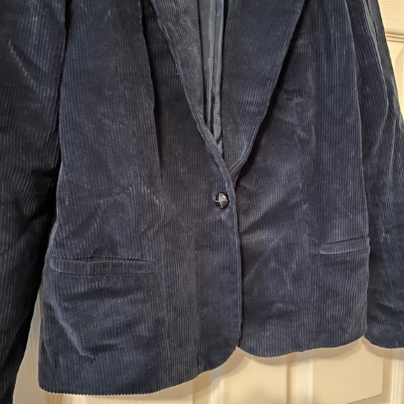 Vintage Navy corduroy blazer jacket - Picture 5 of 9
